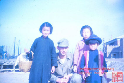 Marine with three children